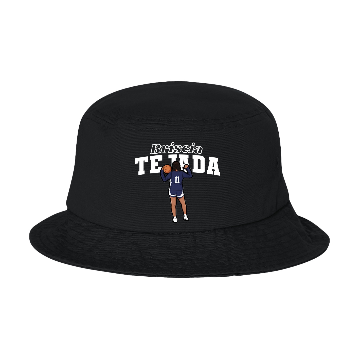 Bucket Cap — Name Arch in Black