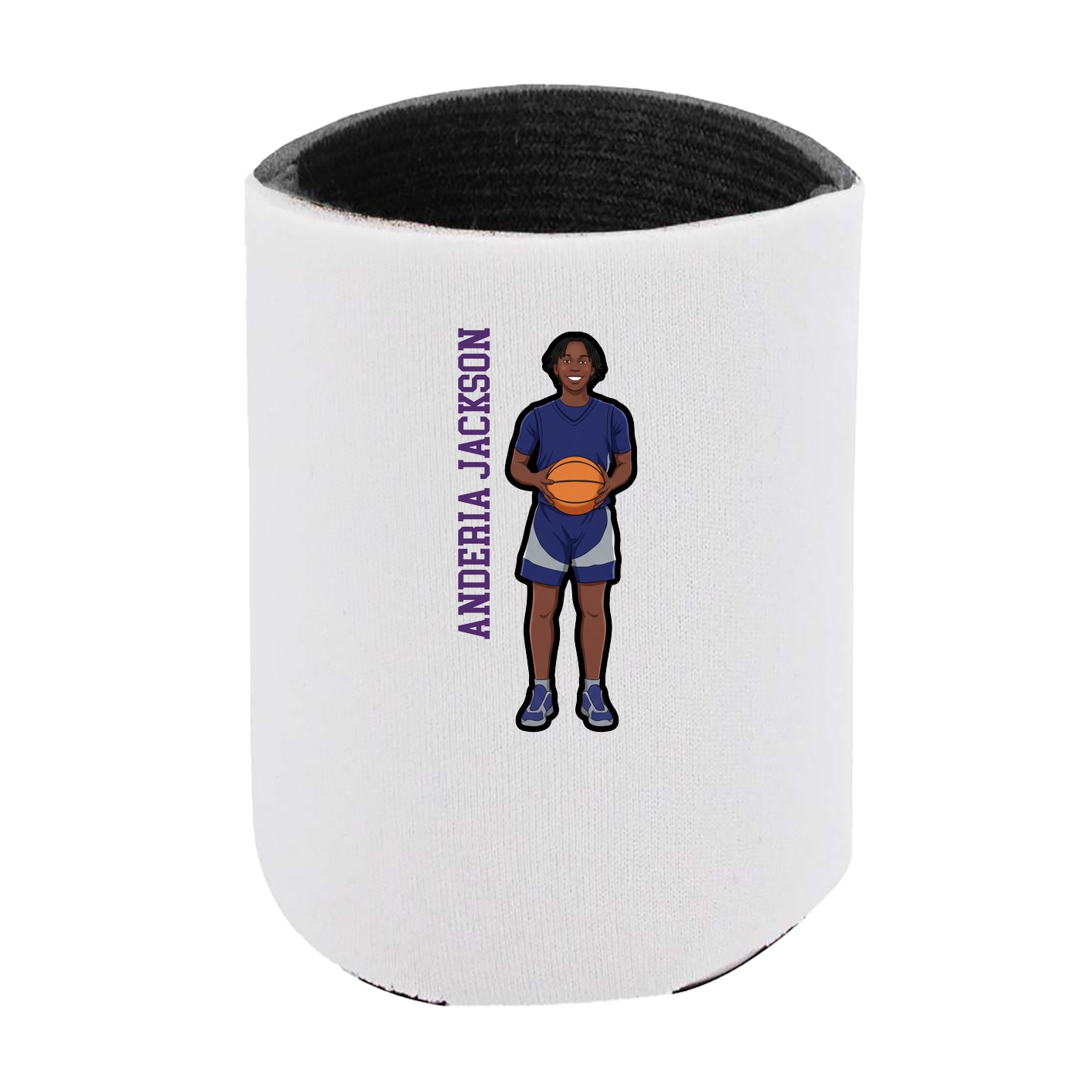 Can Holder — Name Vertical in White
