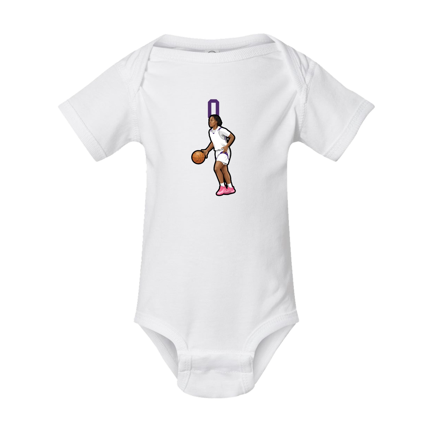 Baby Onesie — Number Top in White