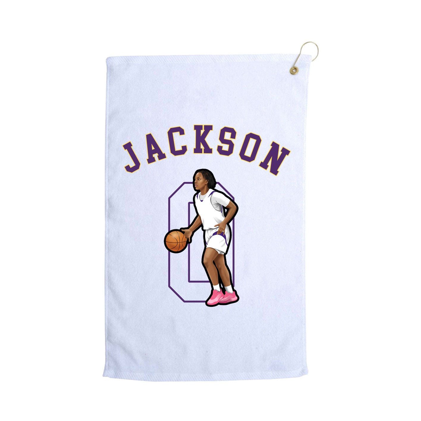 Golf Towel — Shirsey Arch in White