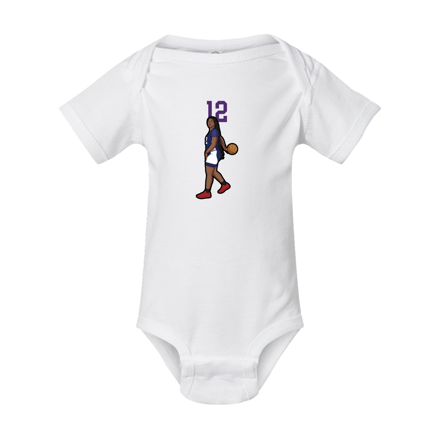 Baby Onesie — Number Top in White