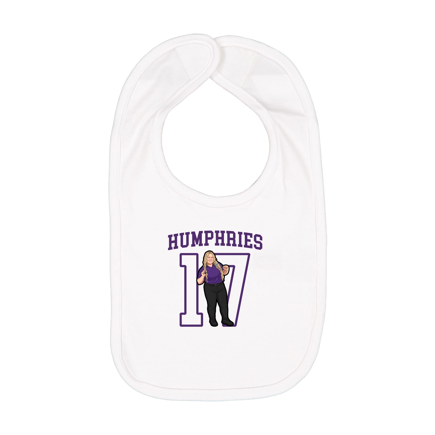 Infant Bib — Shirsey in White