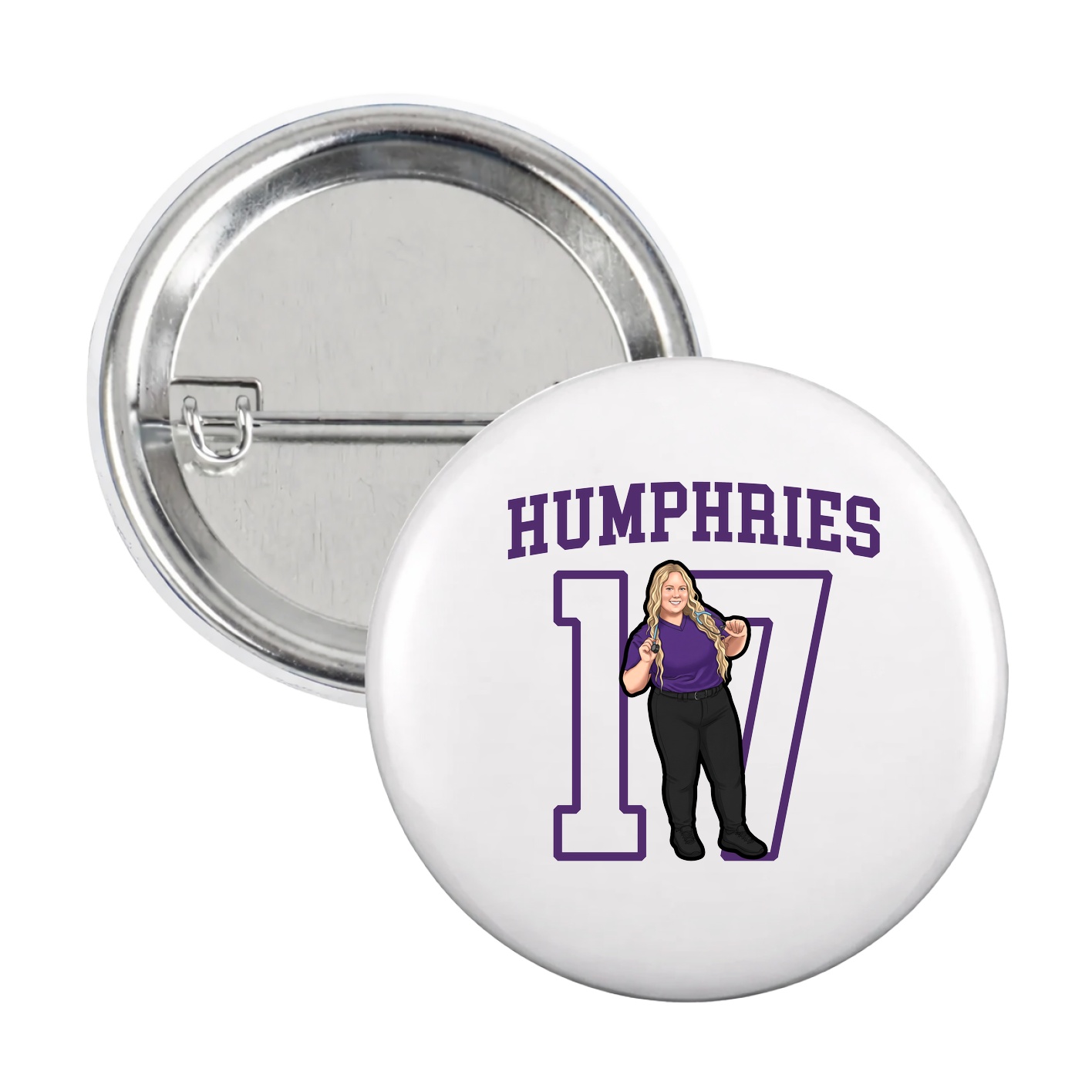 Game Day Button — Shirsey in White