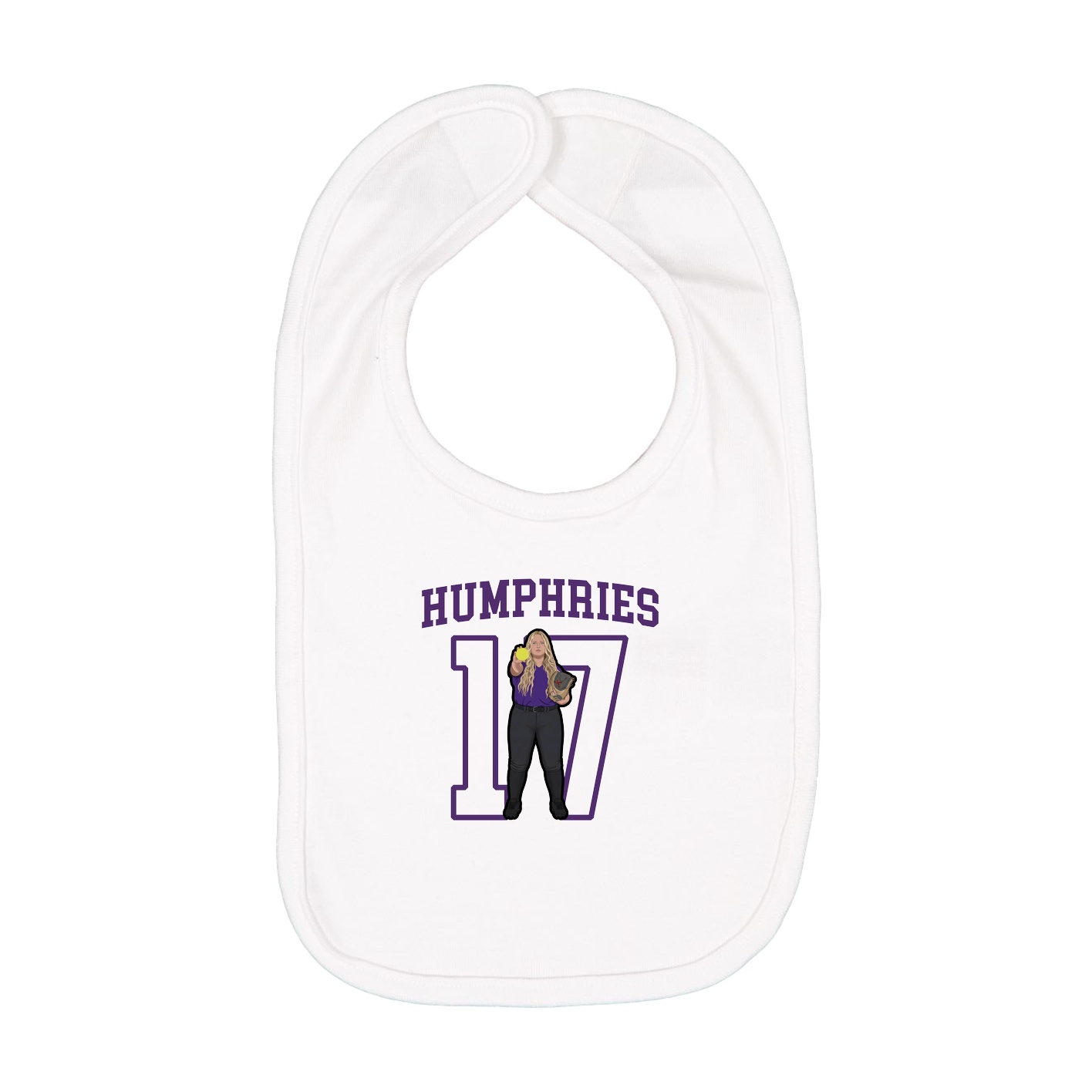 Infant Bib — Shirsey in White