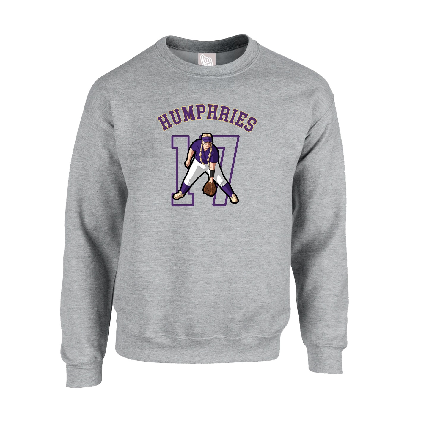 Fleece Crew — Shirsey Arch in Grey