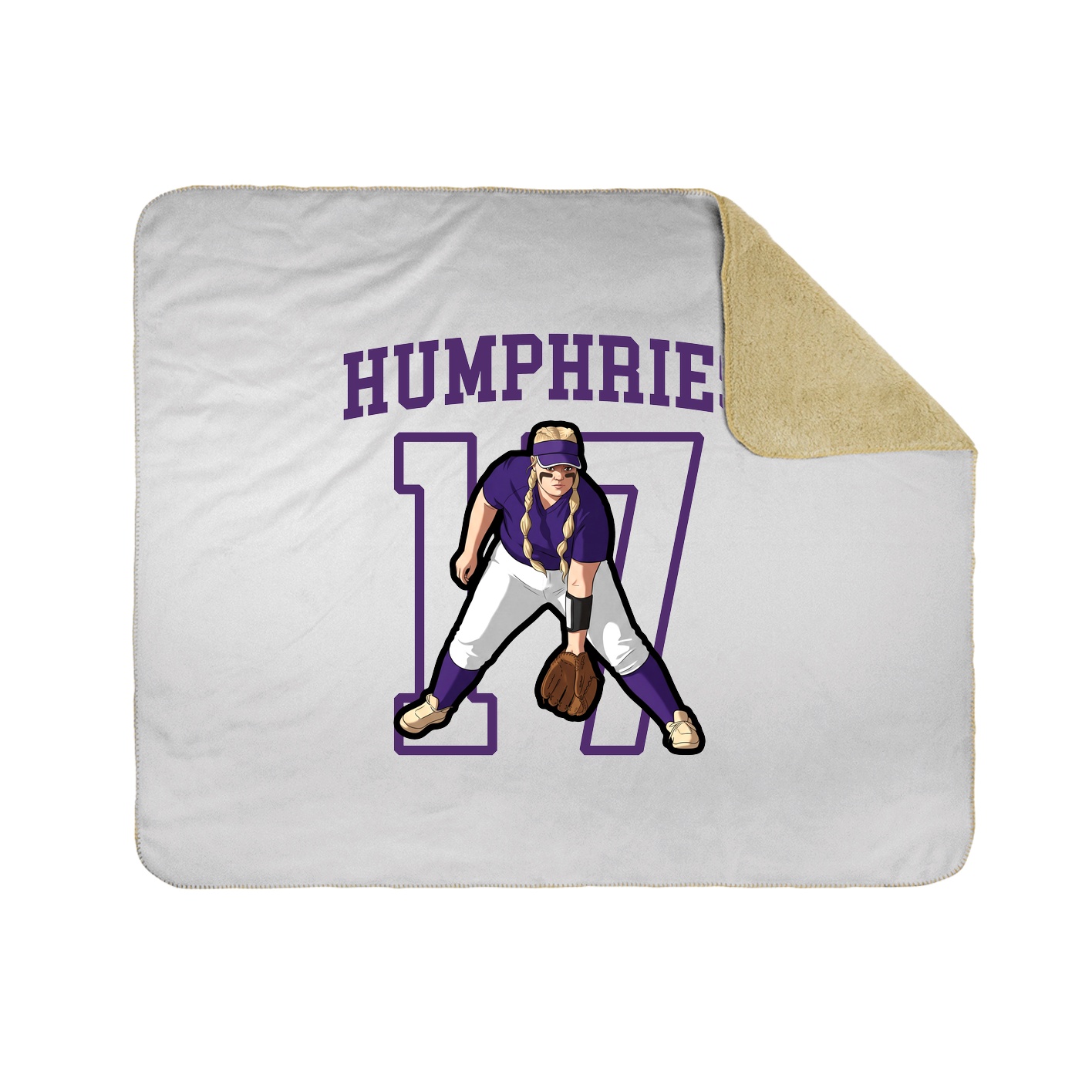 Throw Blanket — Shirsey in White