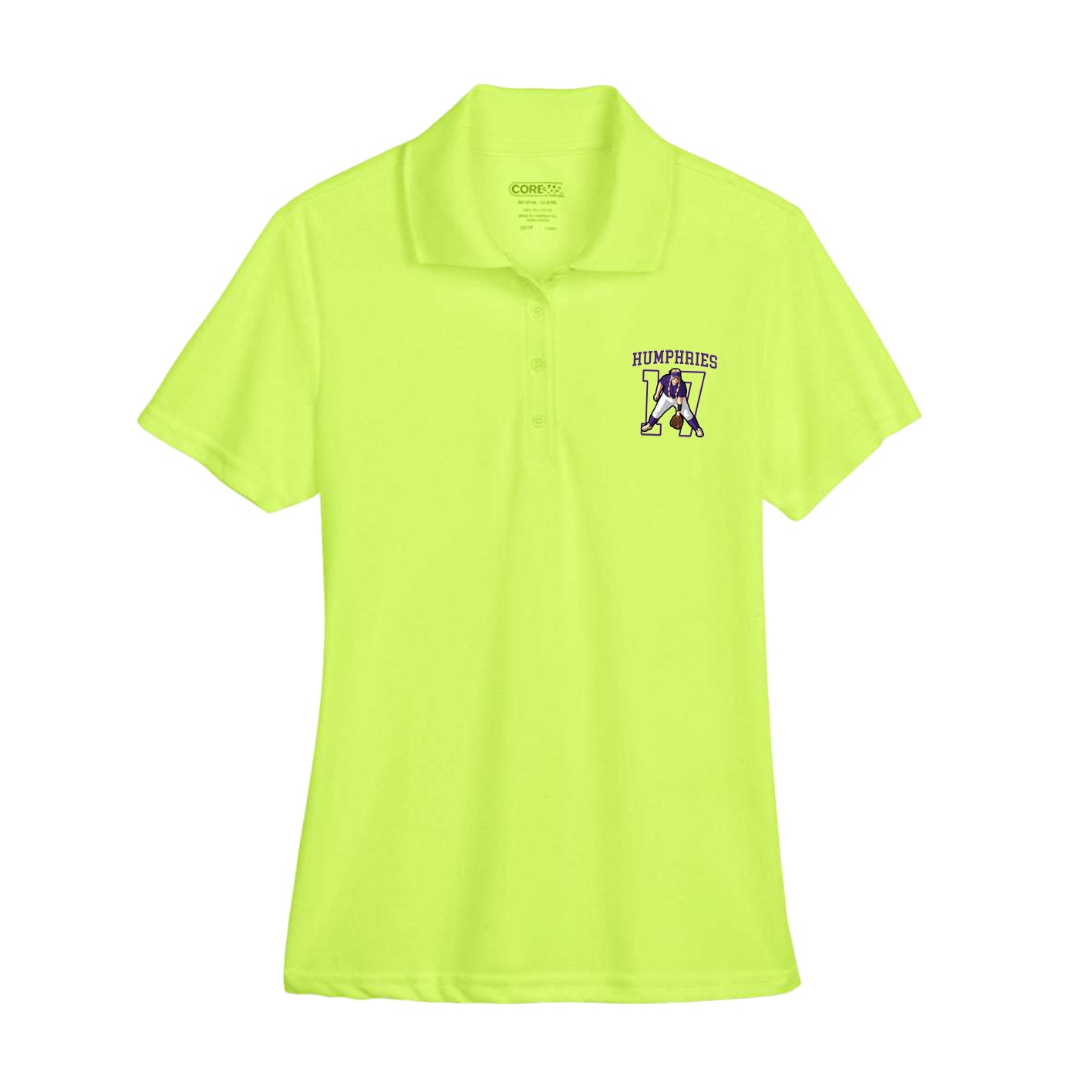 Womens Performance Polo — Shirsey in Yellow