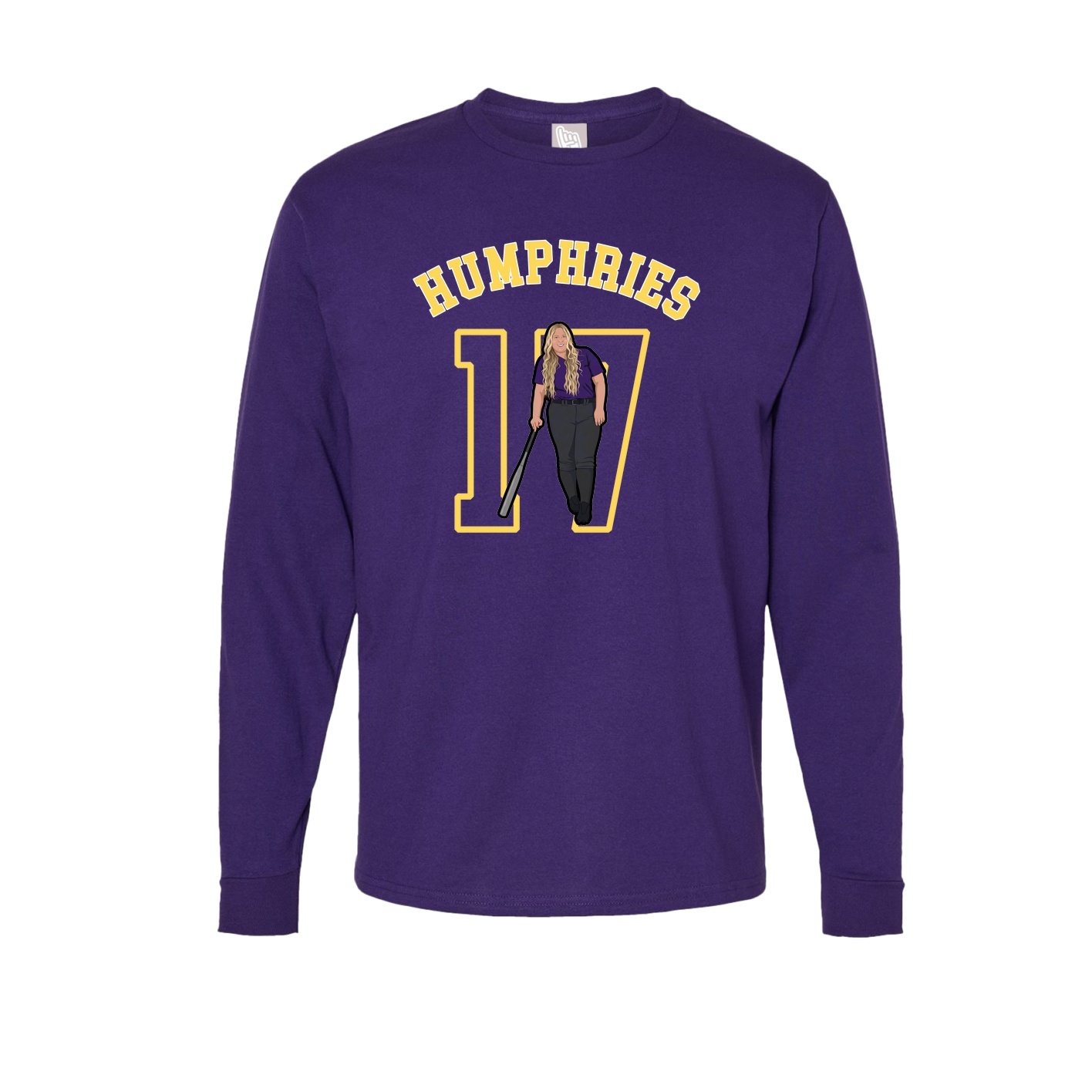 Long Sleeve Tee — Shirsey Arch in Purple