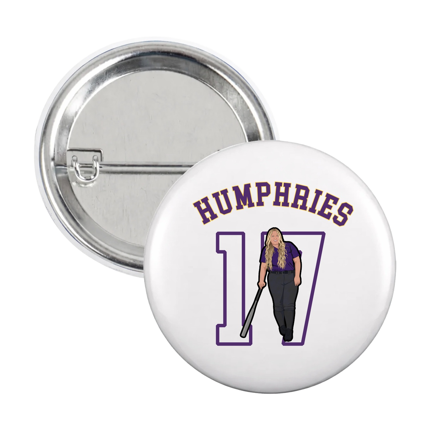 Game Day Button — Shirsey Arch in White