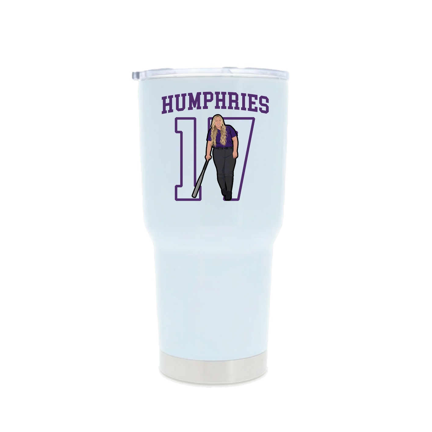 30oz Stainless Steel Tumbler — Shirsey in White