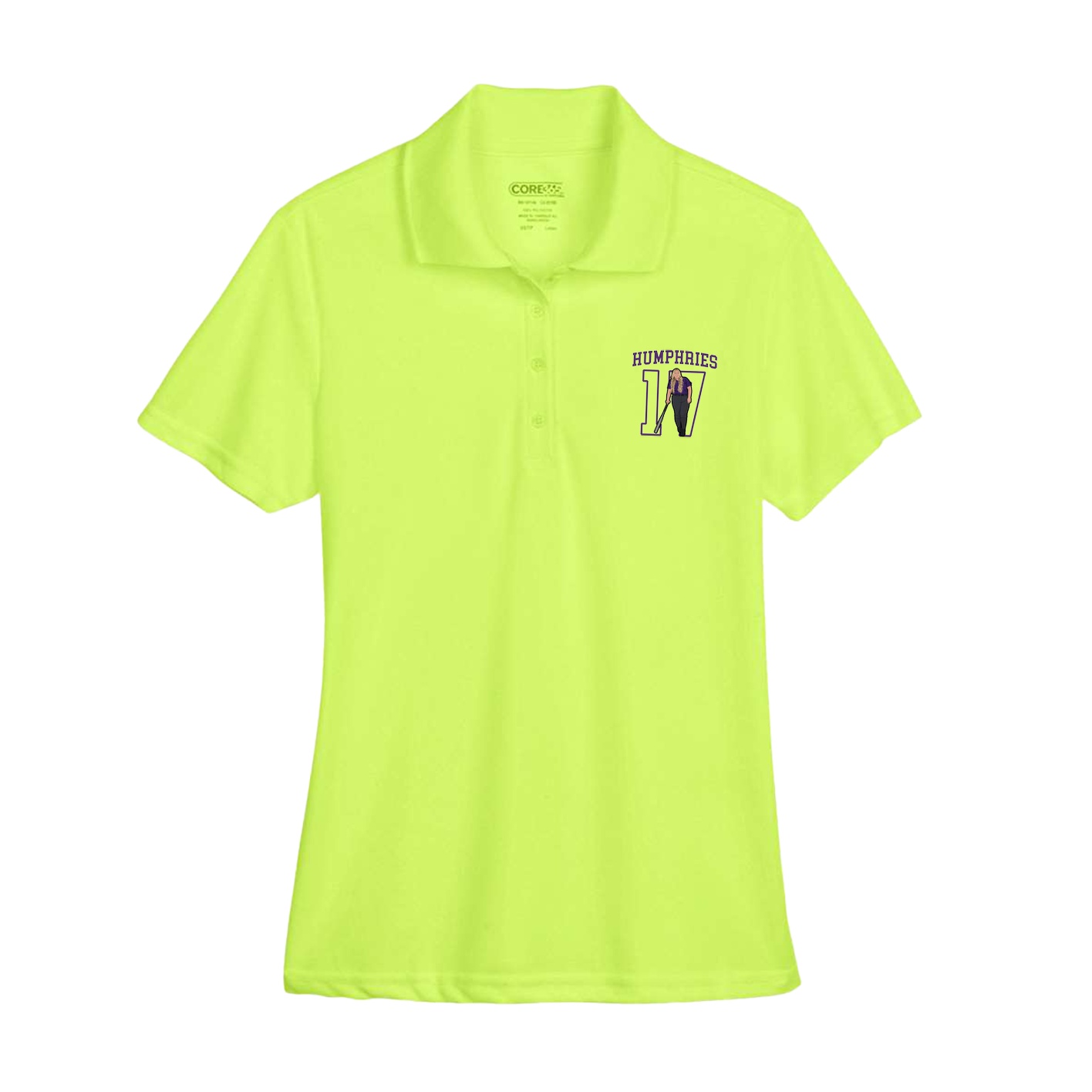 Womens Performance Polo — Shirsey in Yellow