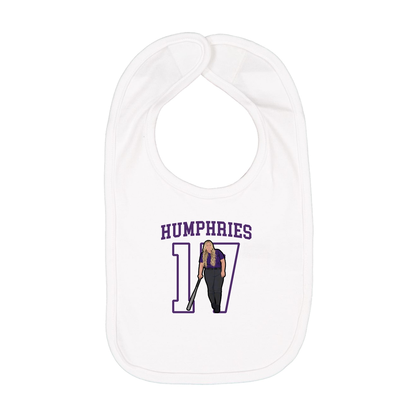 Infant Bib — Shirsey in White