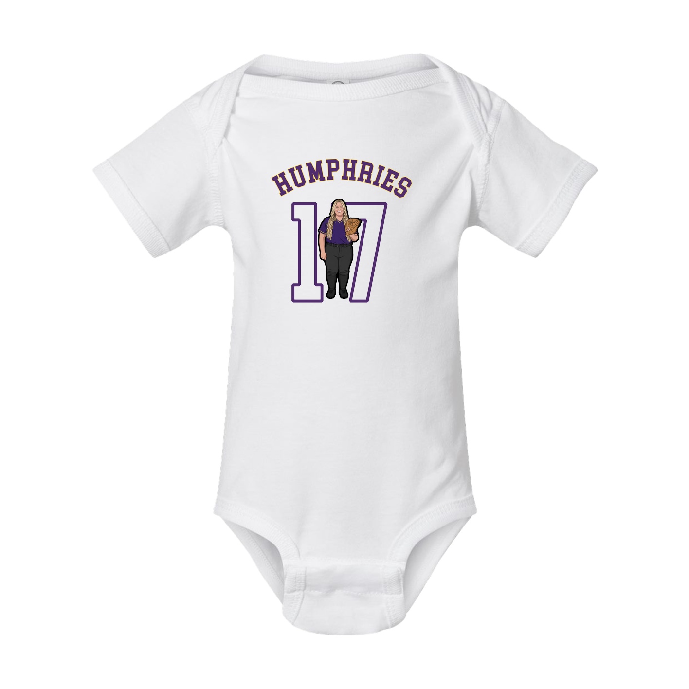 Baby Onesie — Shirsey Arch in White