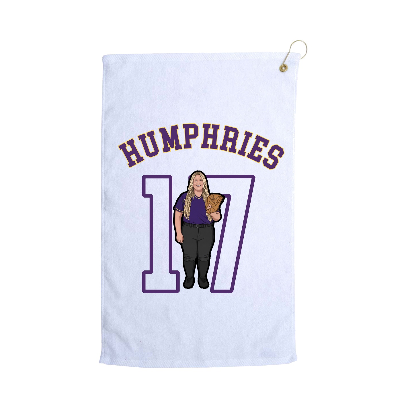 Golf Towel — Shirsey Arch in White