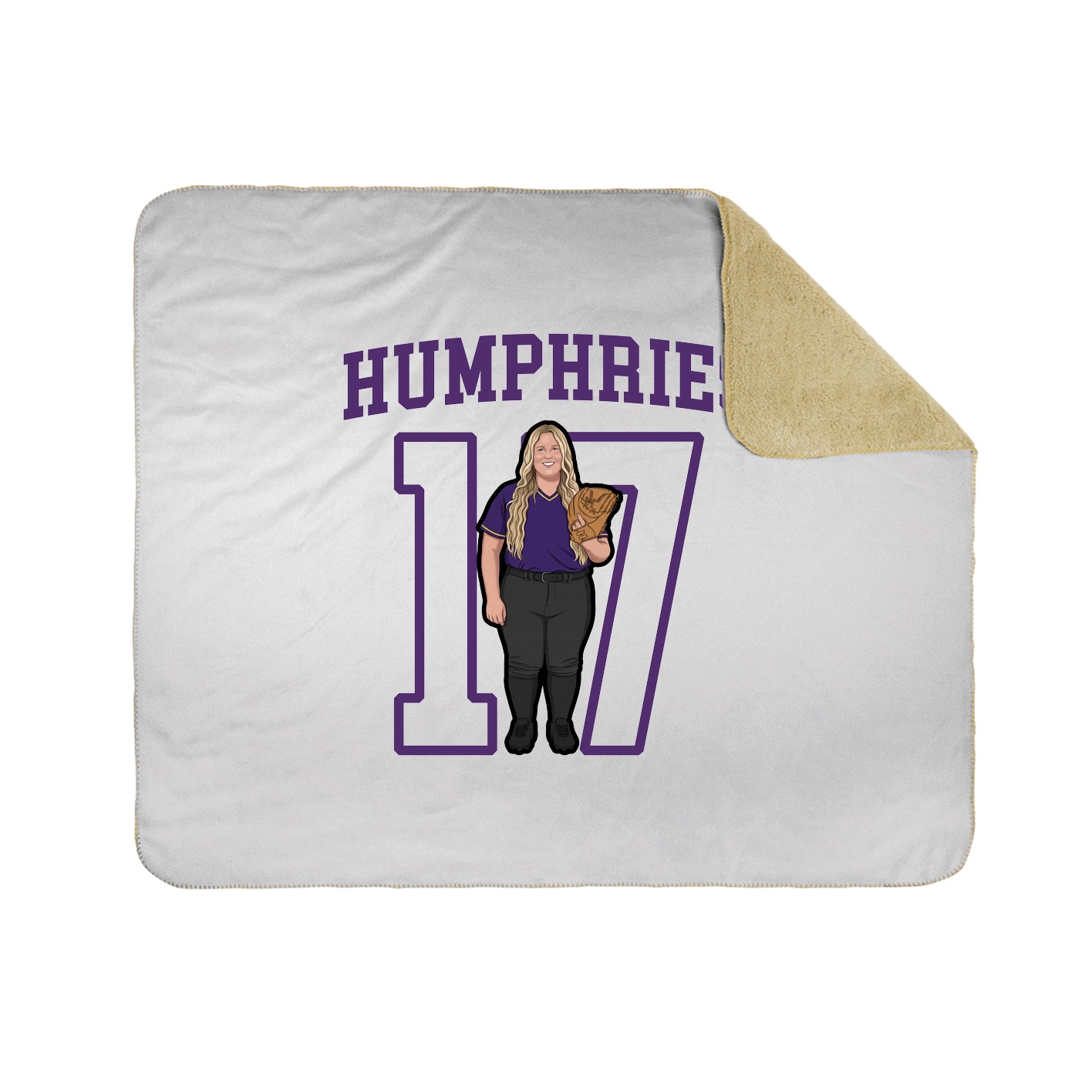 Throw Blanket — Shirsey in White
