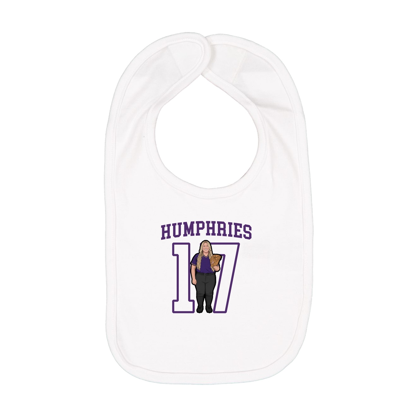 Infant Bib — Shirsey in White