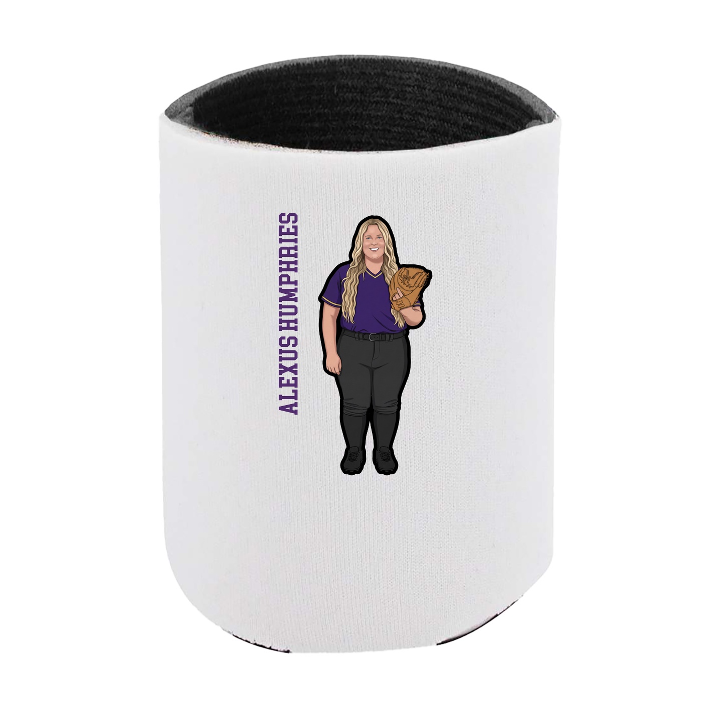 Can Holder — Name Vertical in White