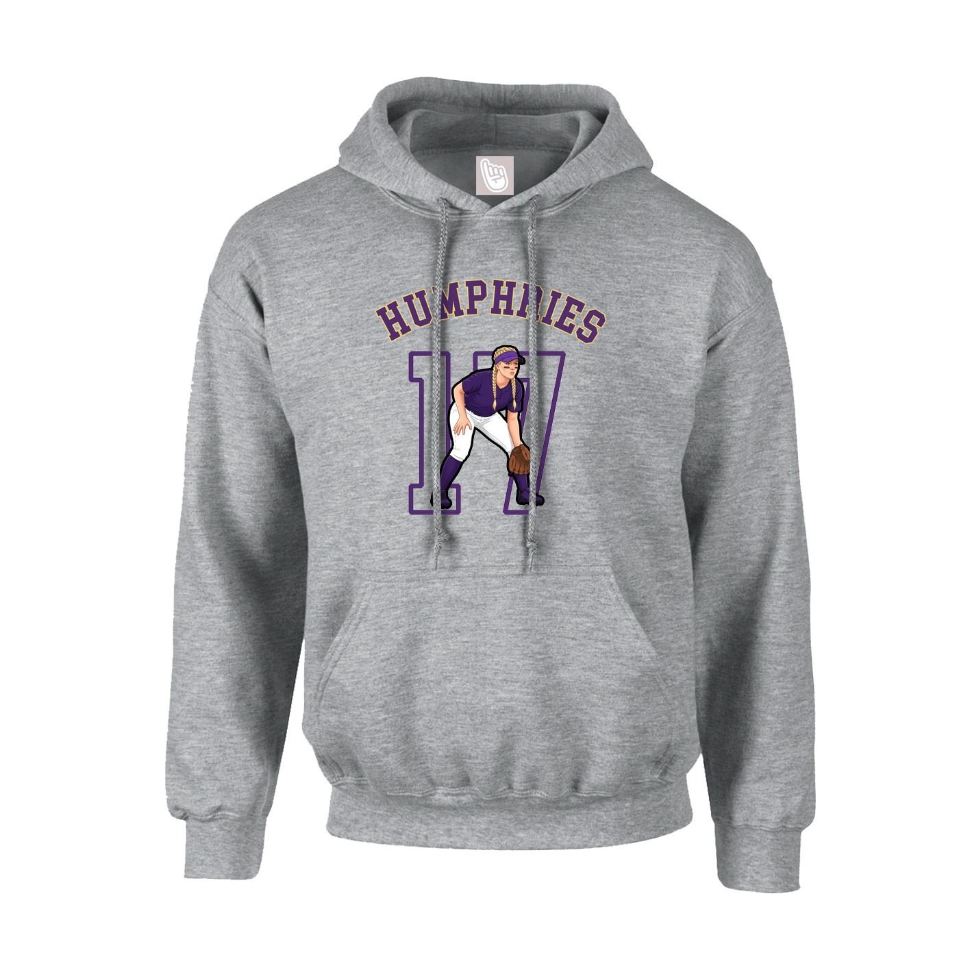 Youth Hoodie — Shirsey Arch in Grey