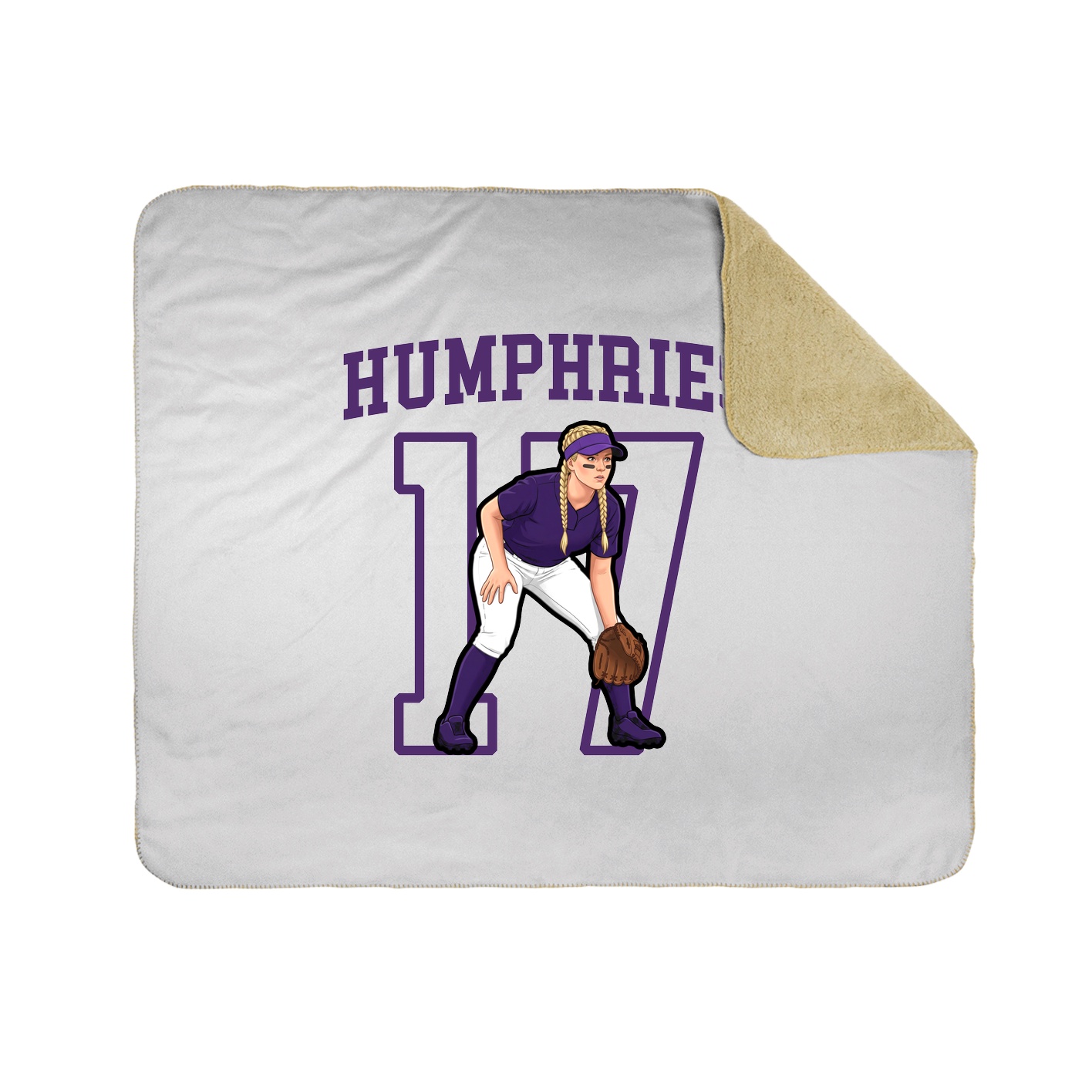 Throw Blanket — Shirsey in White