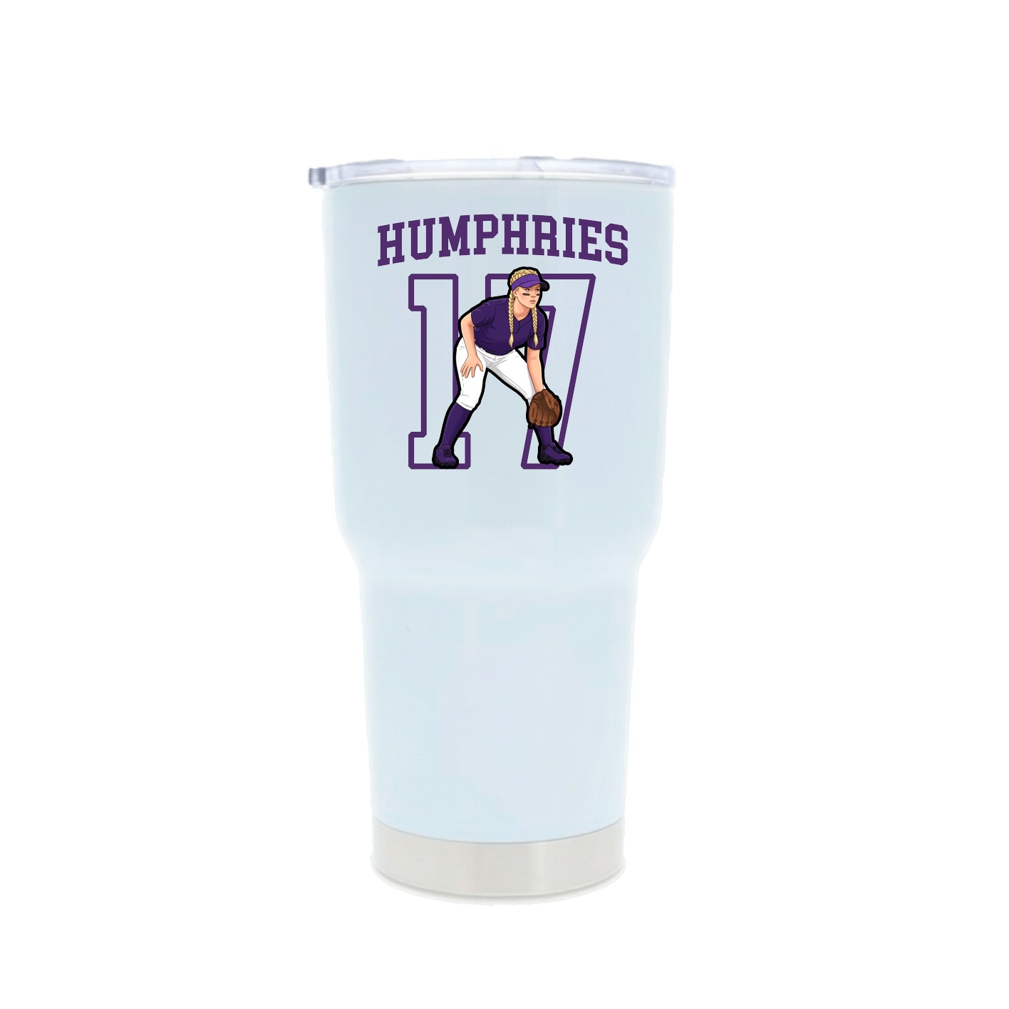 30oz Stainless Steel Tumbler — Shirsey in White