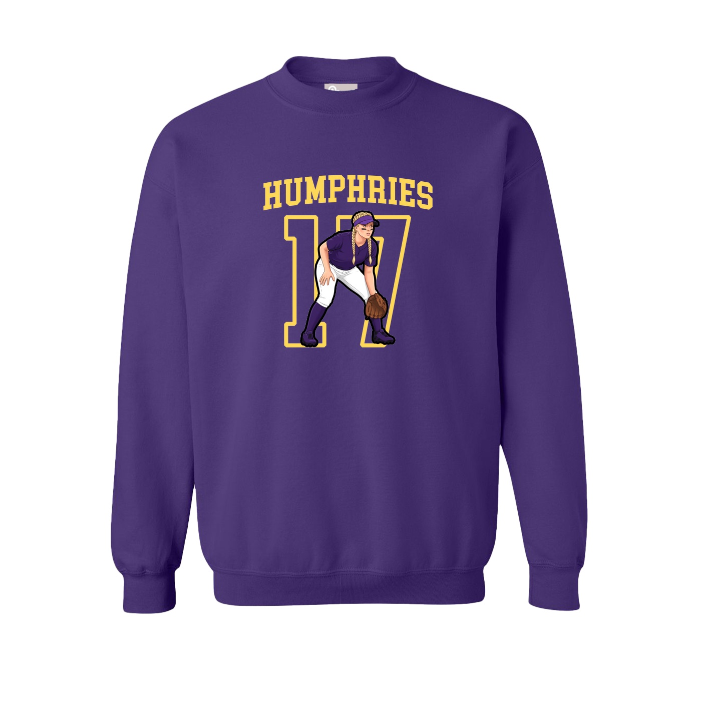Fleece Crew — Shirsey in Purple