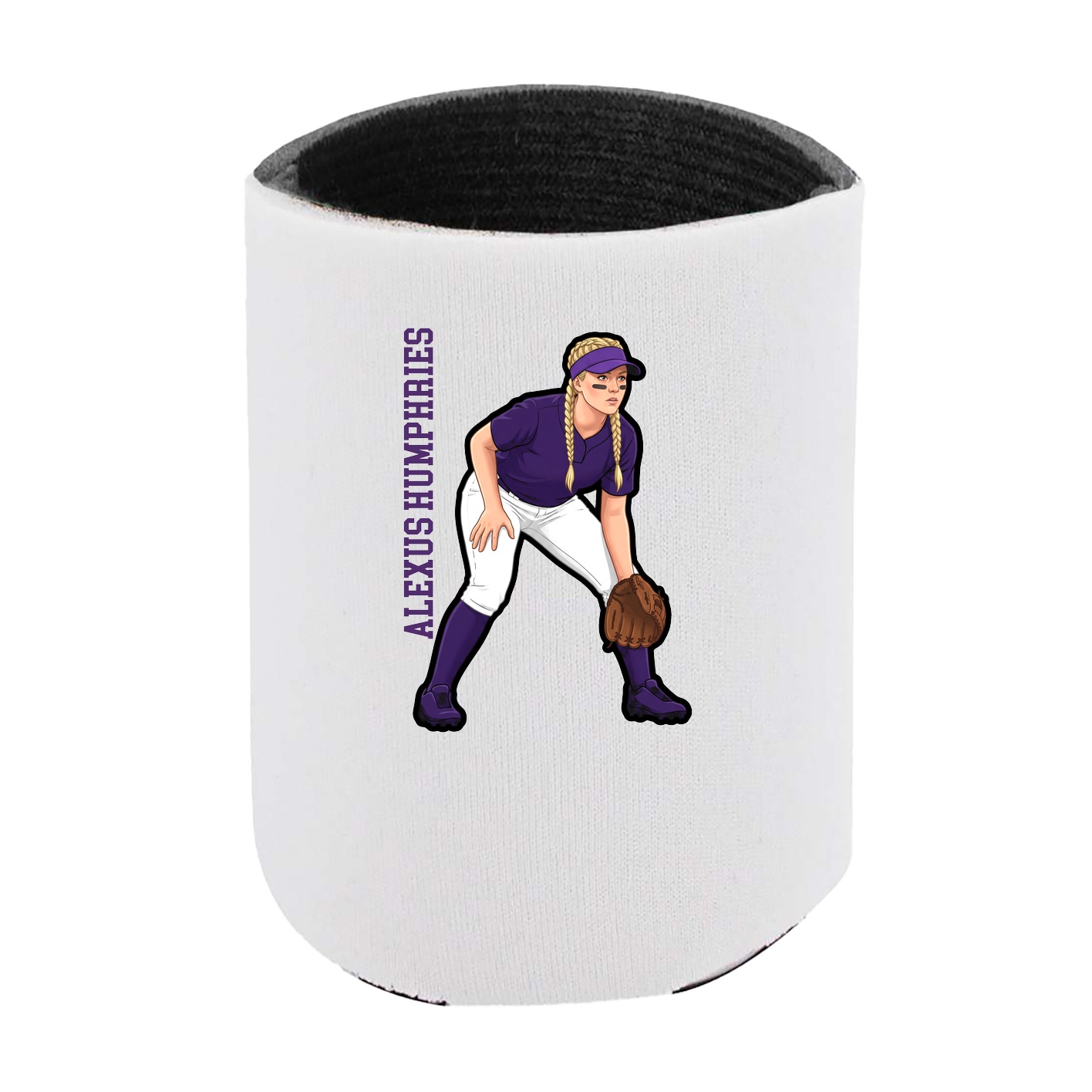 Can Holder — Name Vertical in White