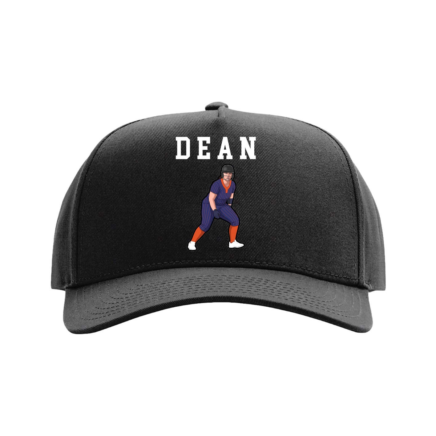 Full Fabric Five-Panel Champ Cap — Shirsey in Black
