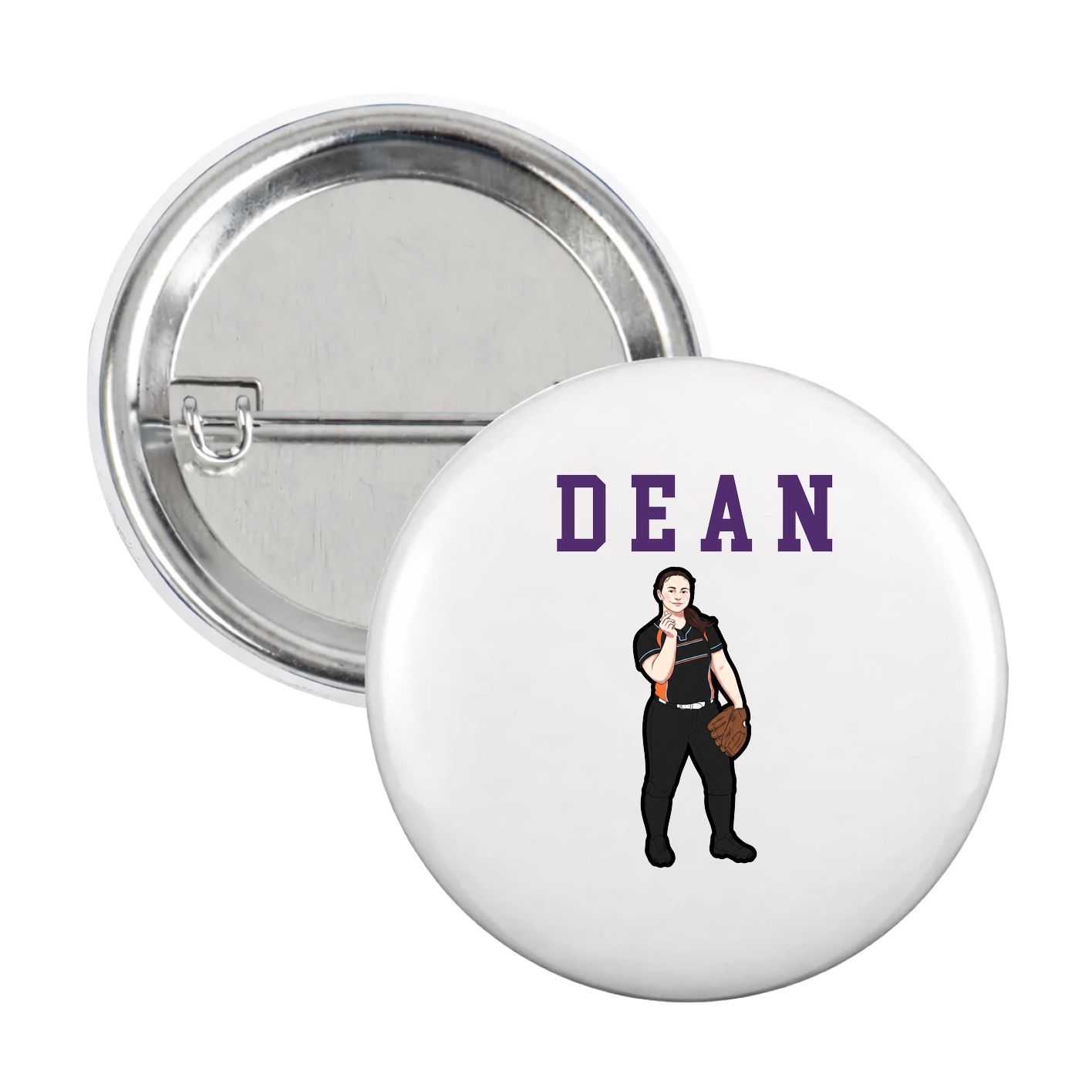 Game Day Button — Shirsey in White