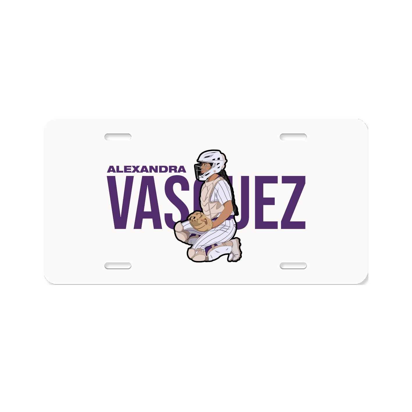 License Plate — Player Name in Classic