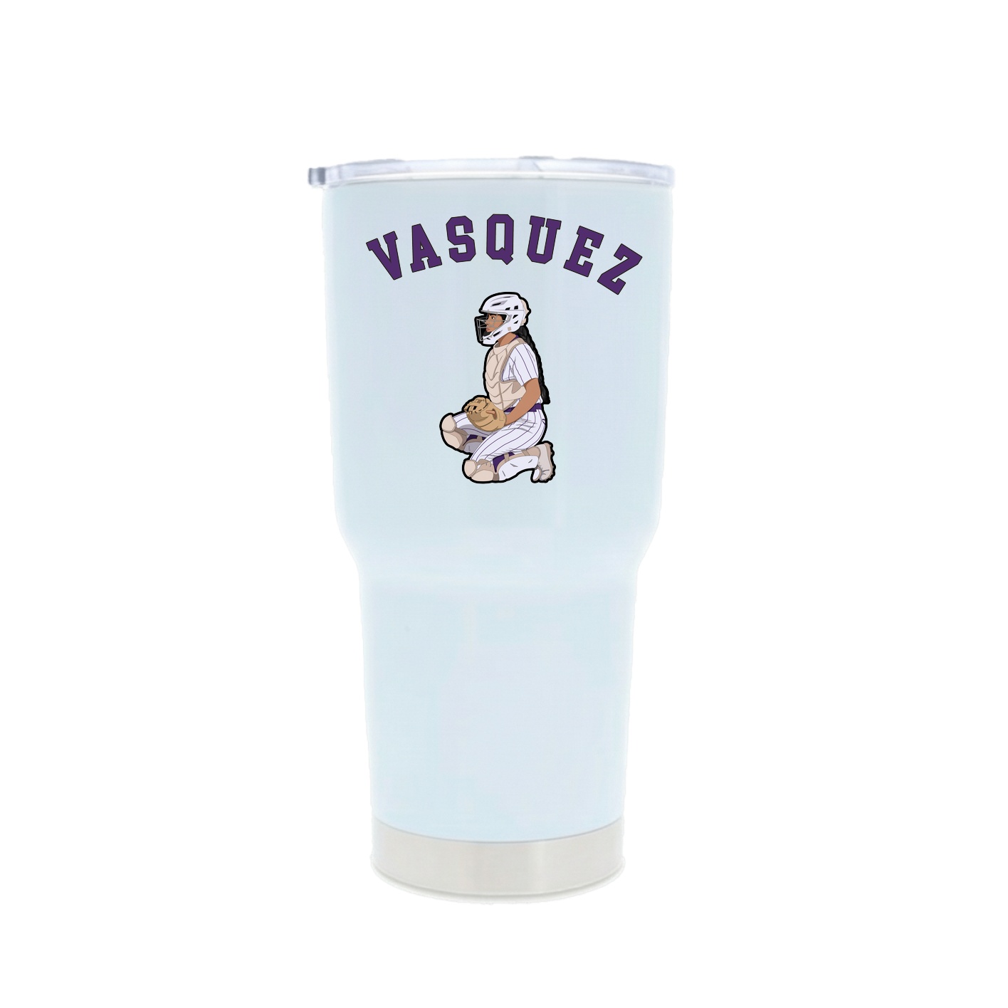 30oz Stainless Steel Tumbler — Shirsey Arch in White