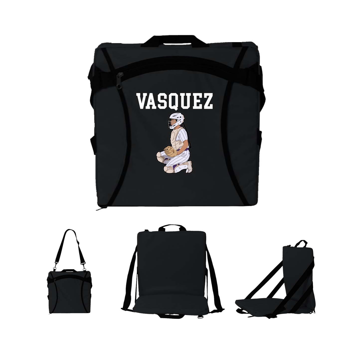 Folding Stadium Seat — Shirsey in Black
