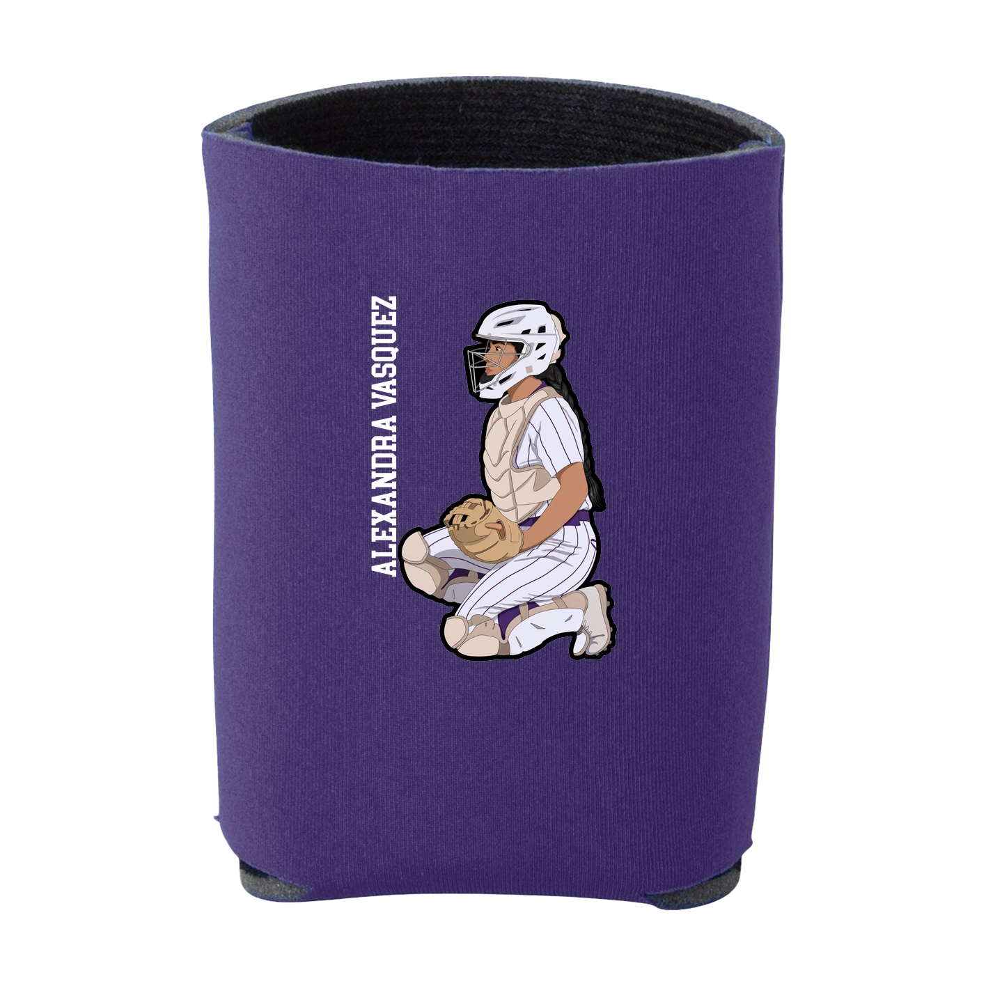 Can Holder — Name Vertical in Purple