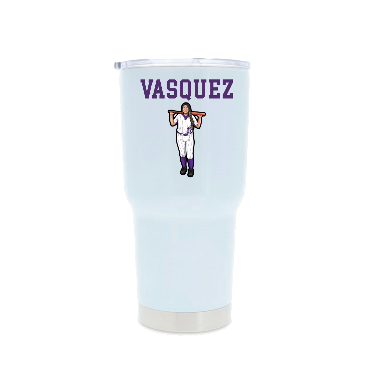 30oz Stainless Steel Tumbler — Shirsey in White