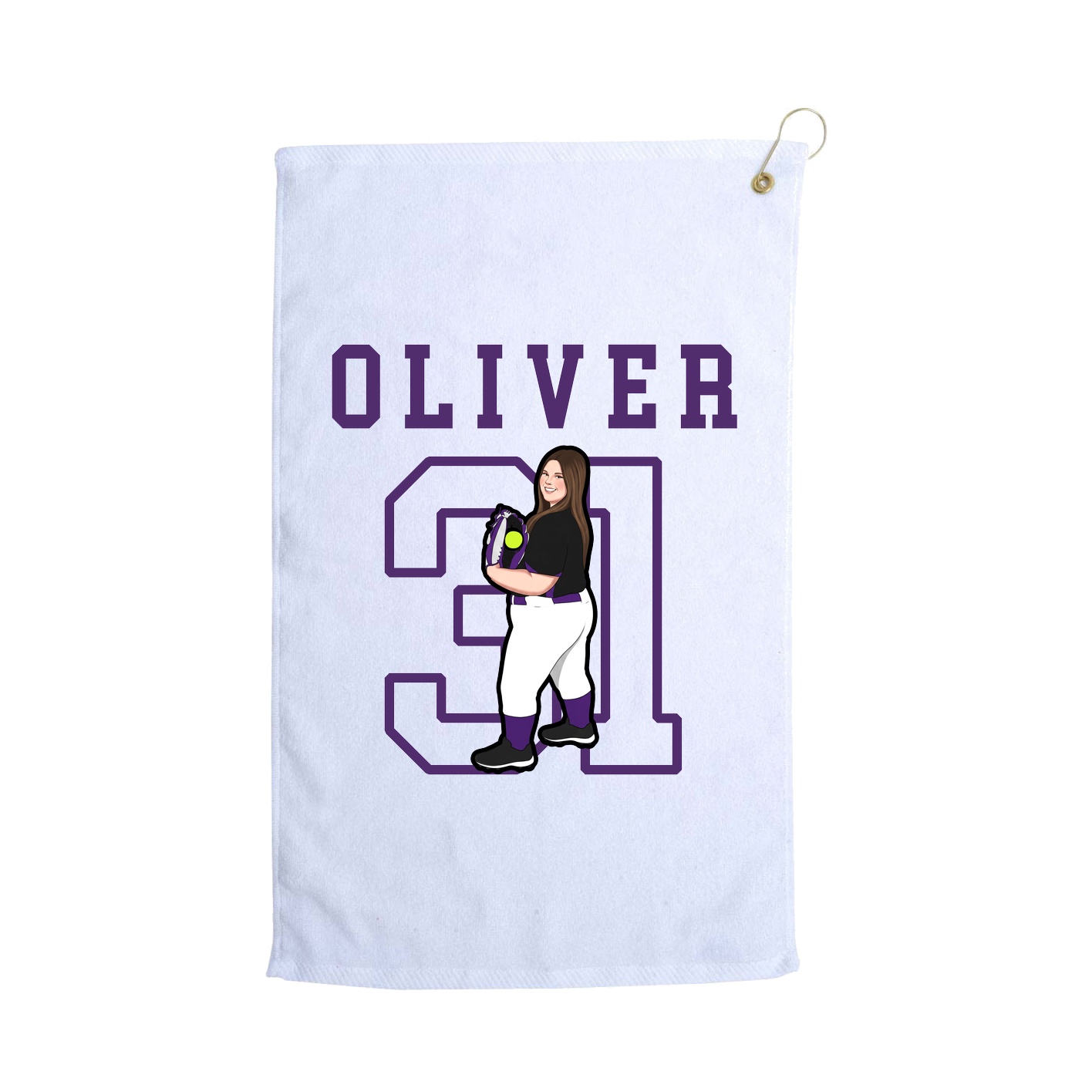 Golf Towel — Shirsey in White