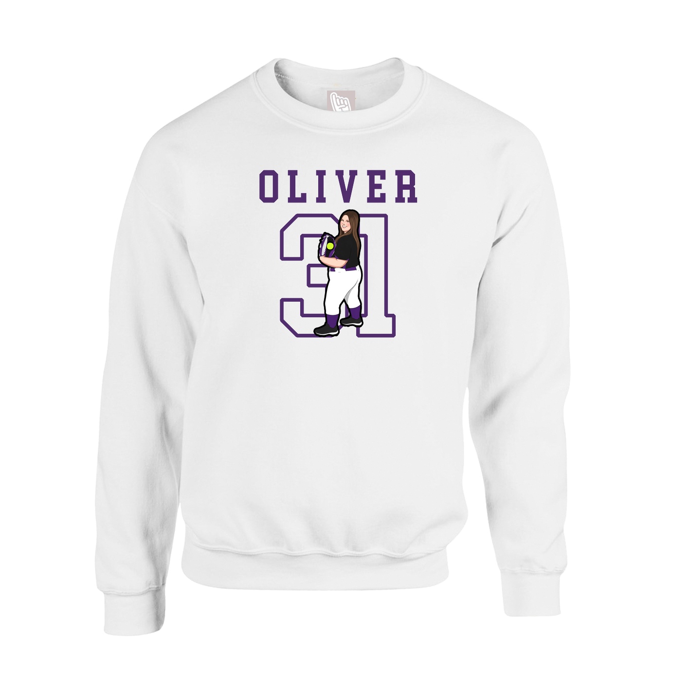 Fleece Crew — Shirsey in White