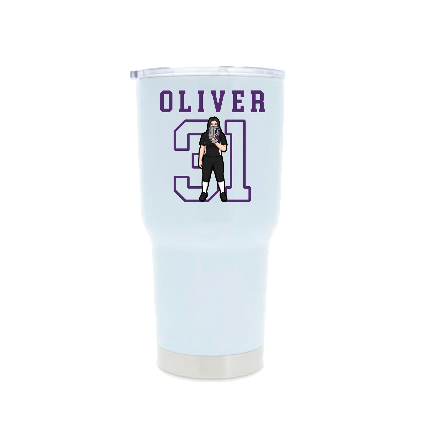 30oz Stainless Steel Tumbler — Shirsey in White