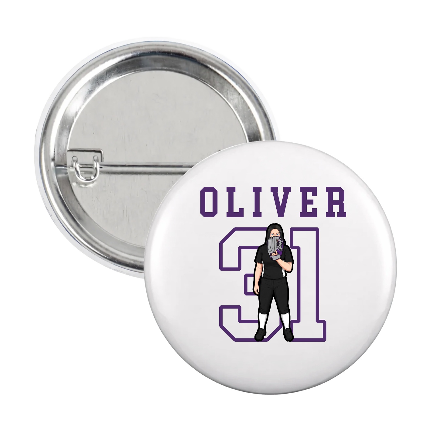Game Day Button — Shirsey in White