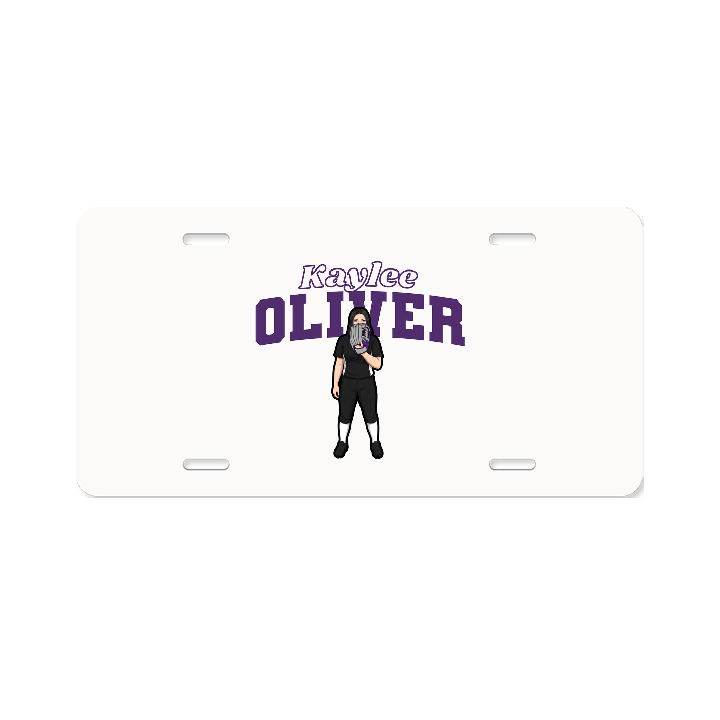 License Plate — Name Arch in Classic