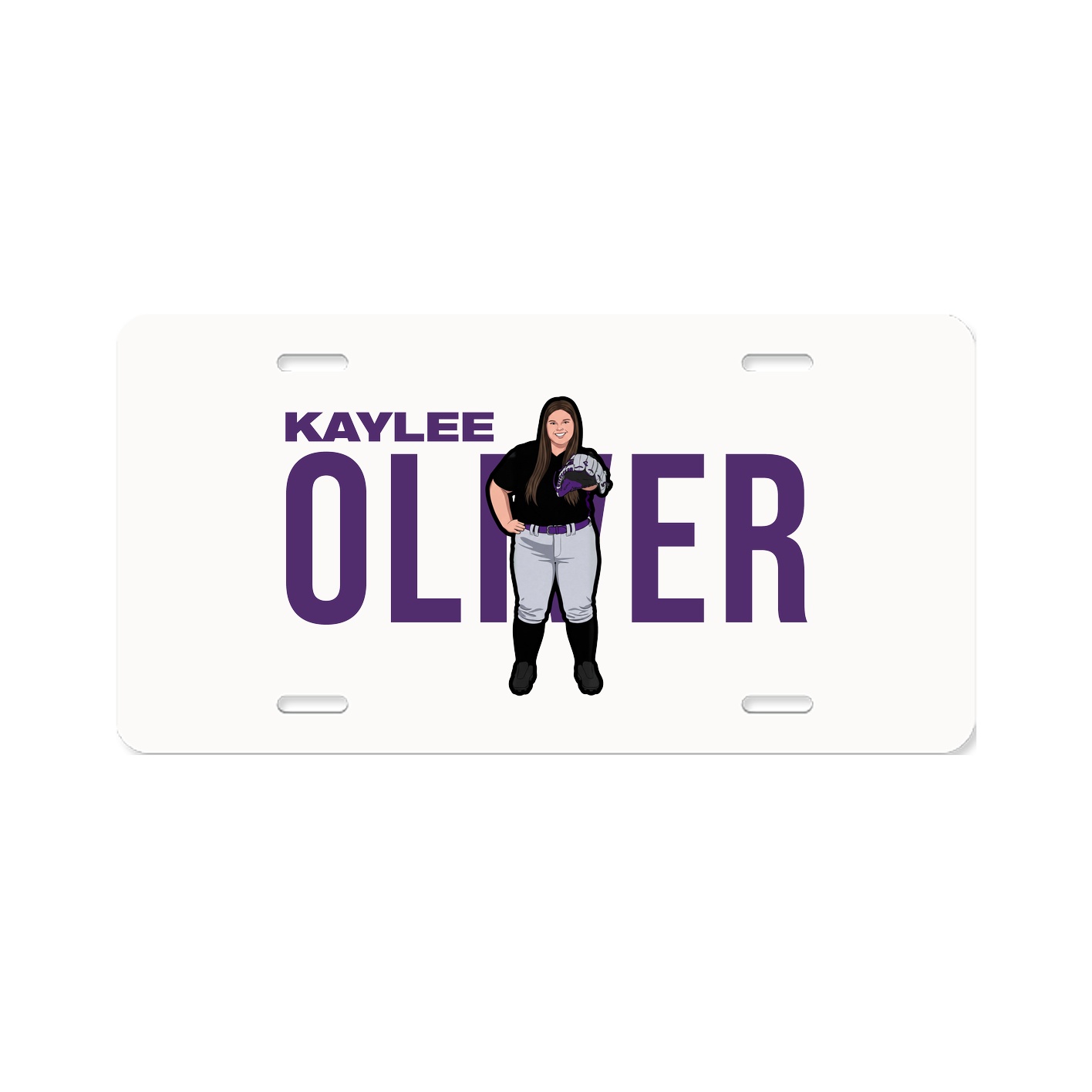 License Plate — Player Name in Classic