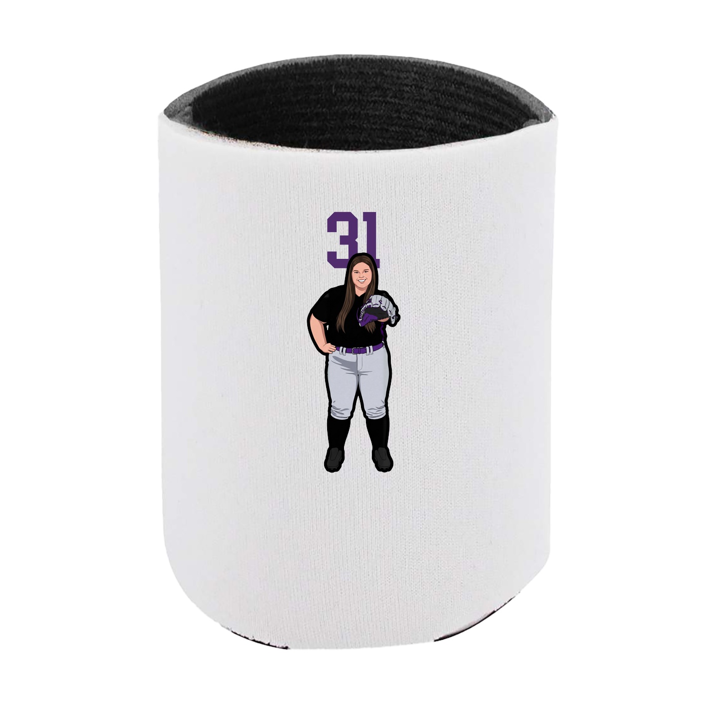 Can Holder — Number Top in White