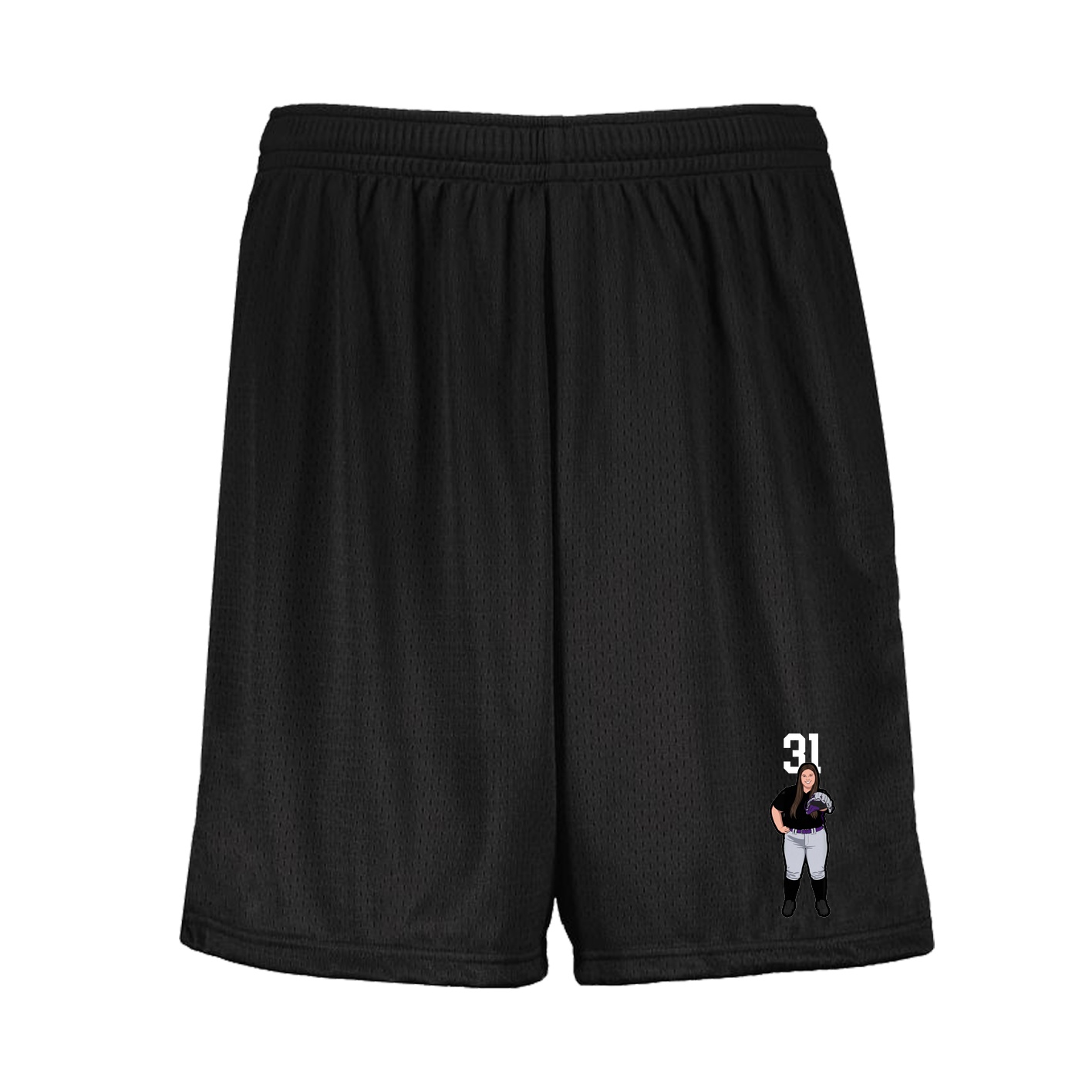 Shorts — Number Top in Black