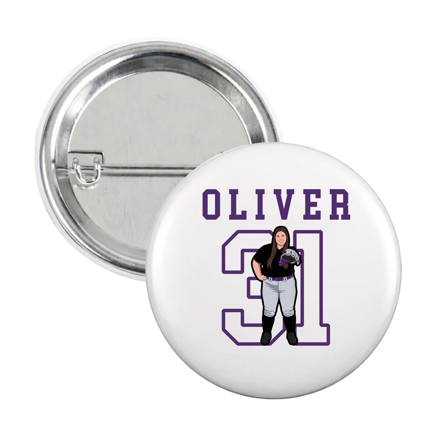 Game Day Button — Shirsey in White