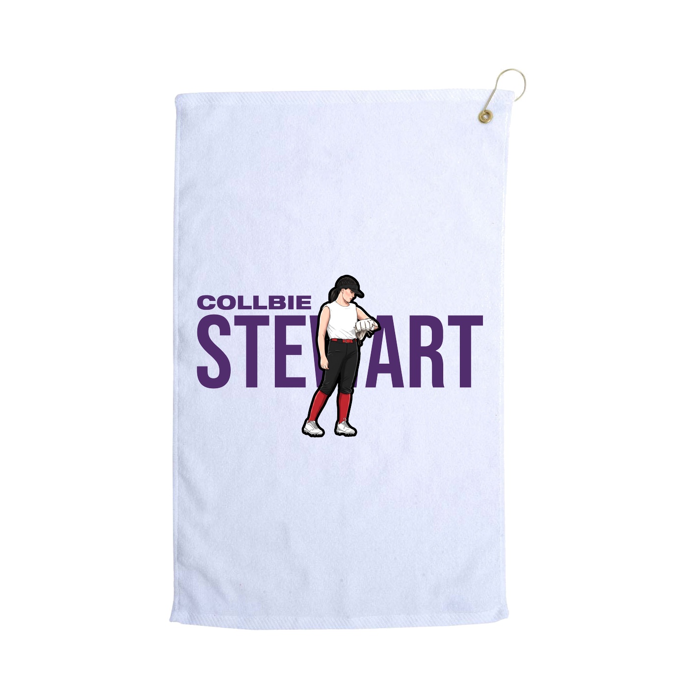 Golf Towel — Player Name in White