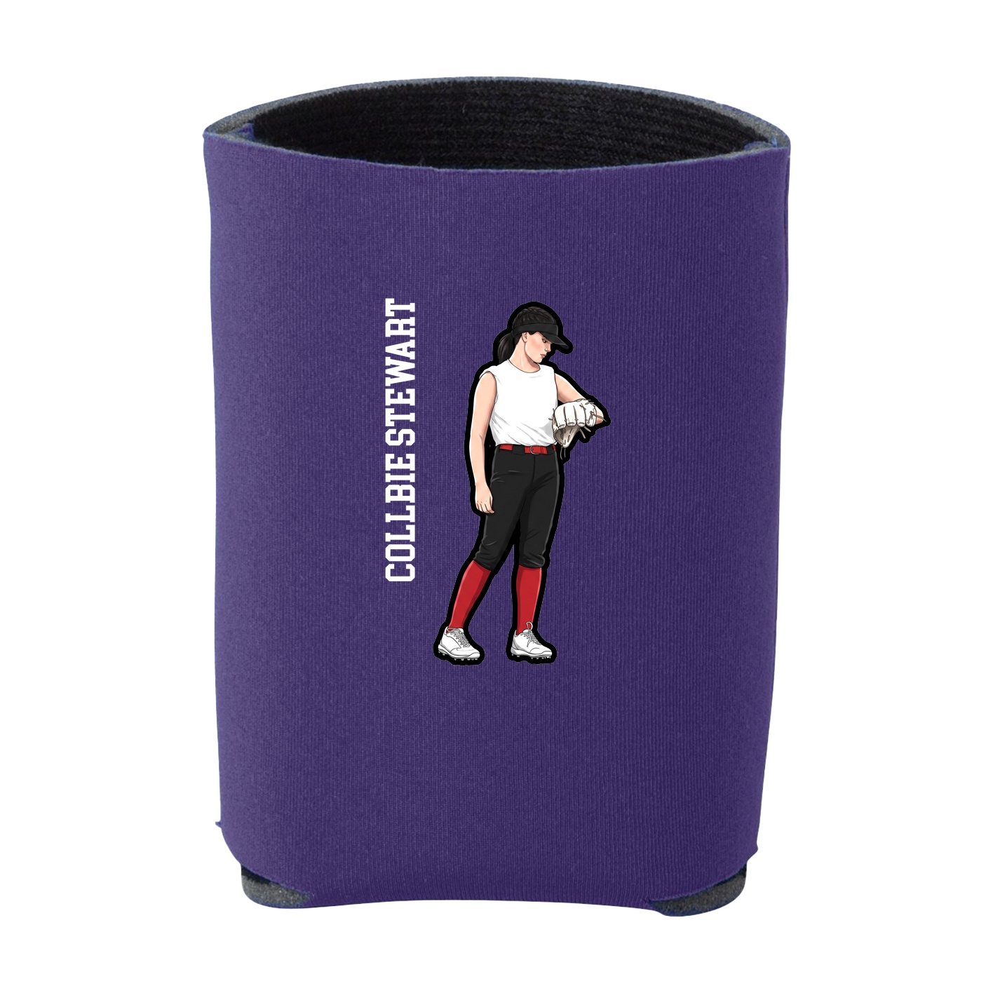 Can Holder — Name Vertical in Purple