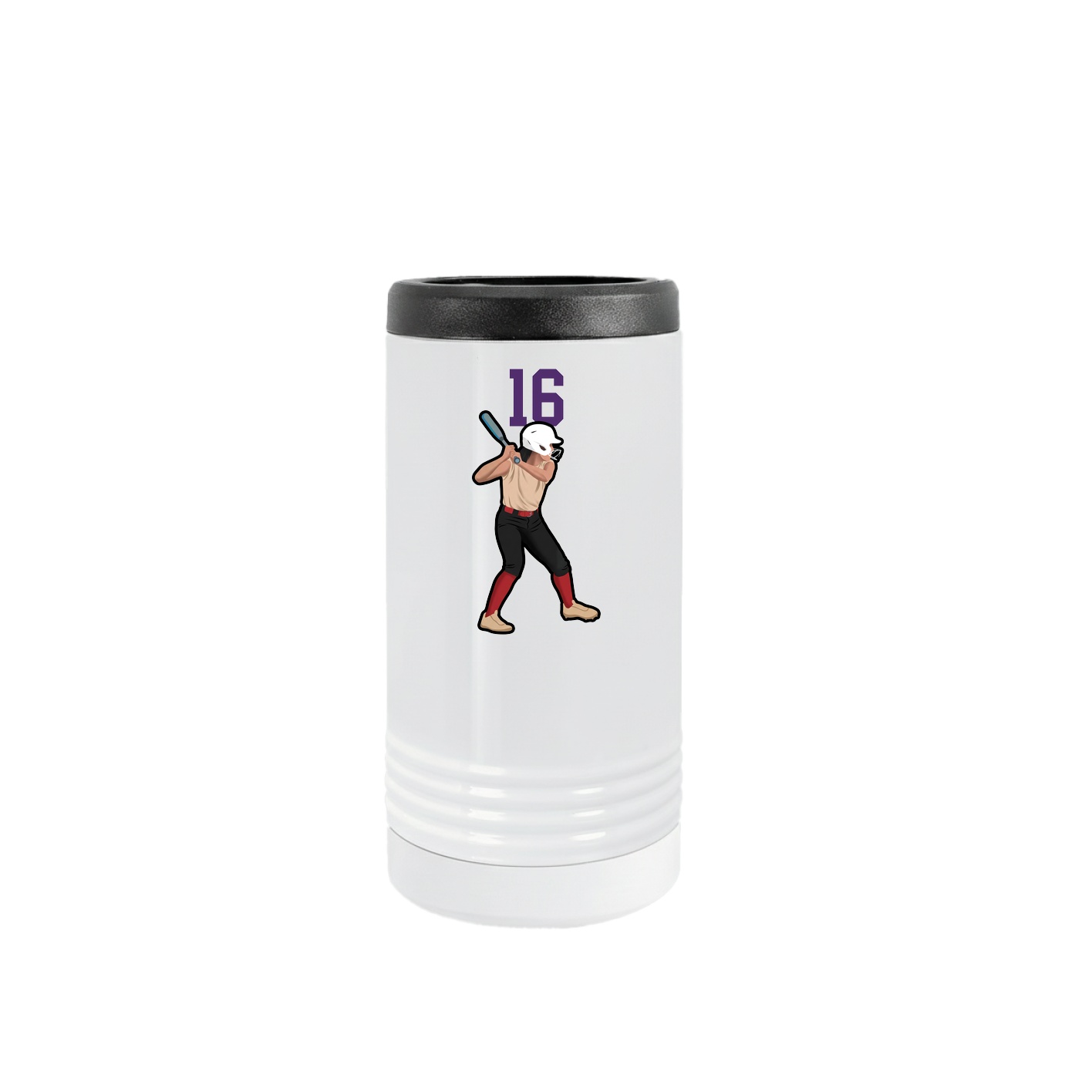 Slim Beverage Holder — Number Top in White