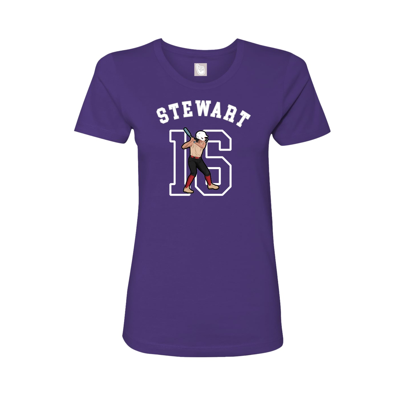 Fitted Women's Tee — Shirsey Arch in Purple