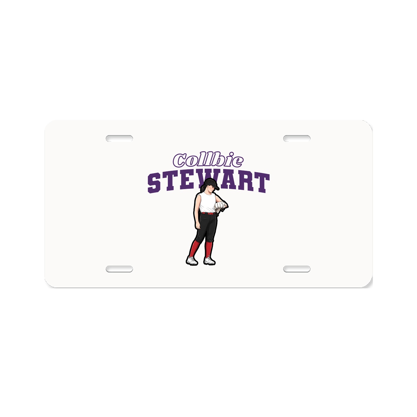 License Plate — Name Arch in Classic