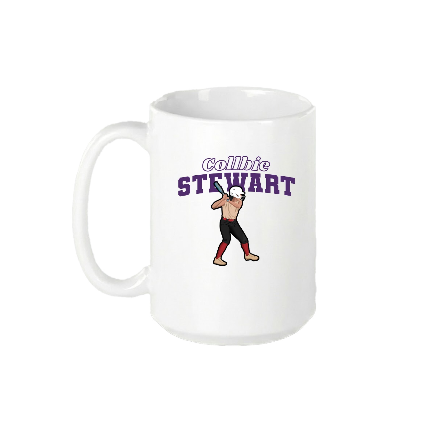 15oz Coffee Mug — Name Arch in White