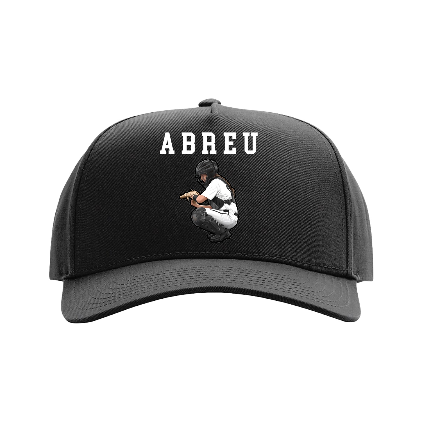 Full Fabric Five-Panel Champ Cap — Shirsey in Black