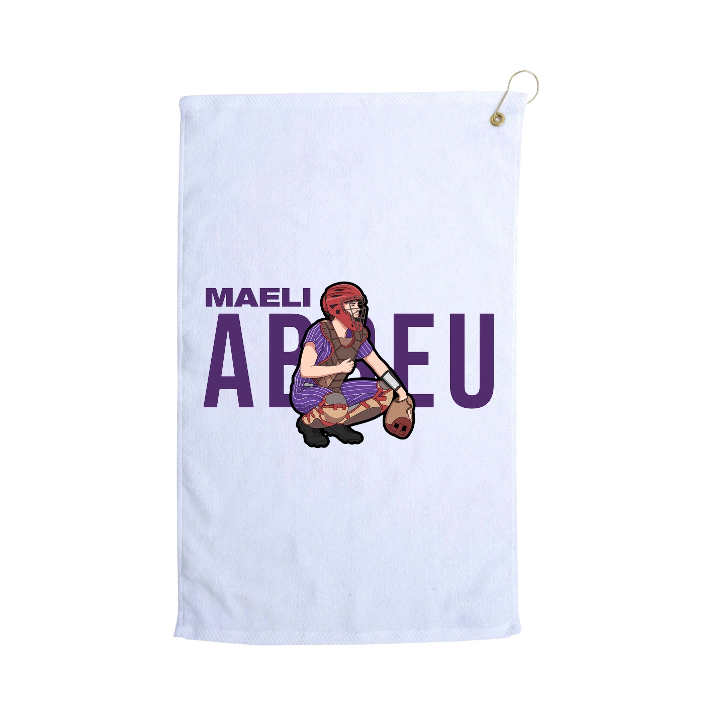 Golf Towel — Player Name in White